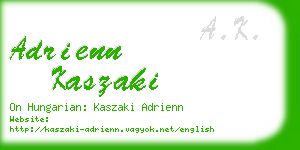 adrienn kaszaki business card